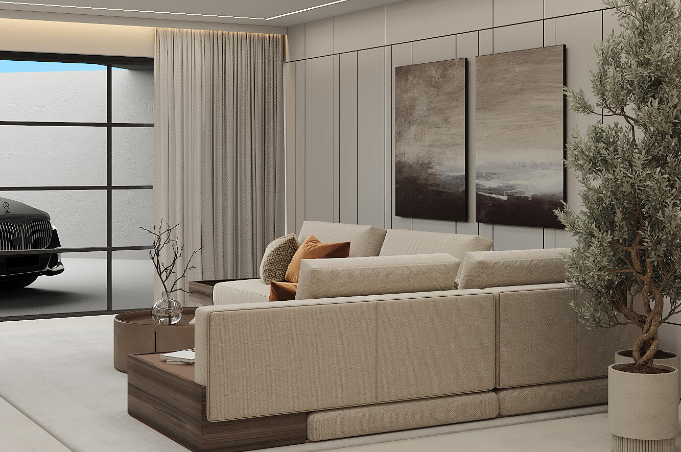 Game room complete with comfortable sofa bed