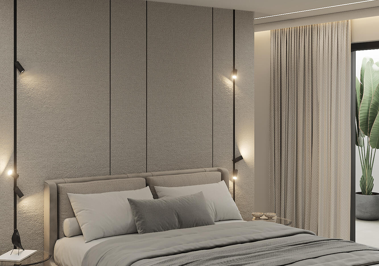 Bedroom 3 with king-sized bed and premium linens